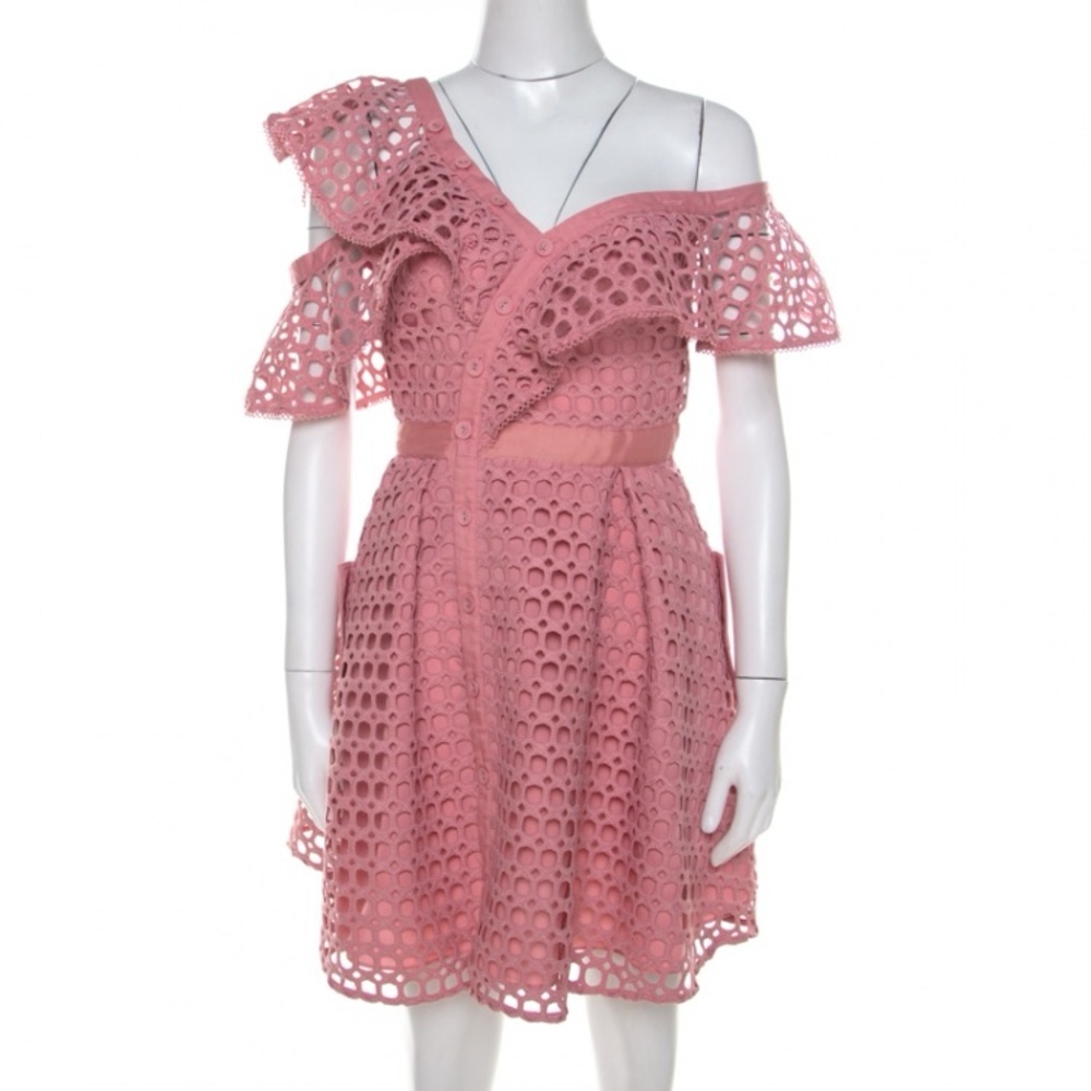 Elegant Pink Lace Dress